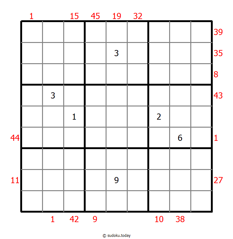 X Sums Sudoku